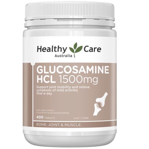 Viên uống hỗ trợ xương khớp Glucosamine HCL 1500mg HealthyCare Úc