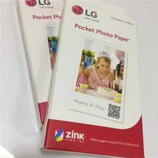 Giấy ảnh Zink Media cho máy in LG Pocket Photo PD221