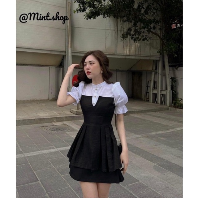 ÁO SƠ MI FORM CHIẾT EO CỔ TÀU, ÁO SƠ MI CÔNG SỞ THANH LỊCH