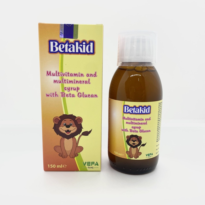 Siro Betakid 150 ml - Bổ sung beta glucan tăng sức đề kháng mùa dịch cho cả nhà