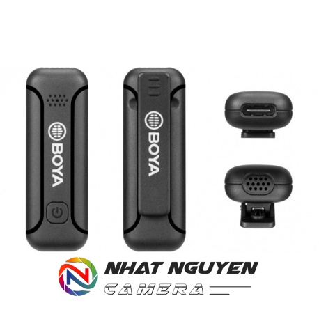 Micro không dây Type C BOYA BY-WM3T1-U (1 người nói) - Mic không dây Boya cho điện thoại cổng USB C ( 1TX+1RX)