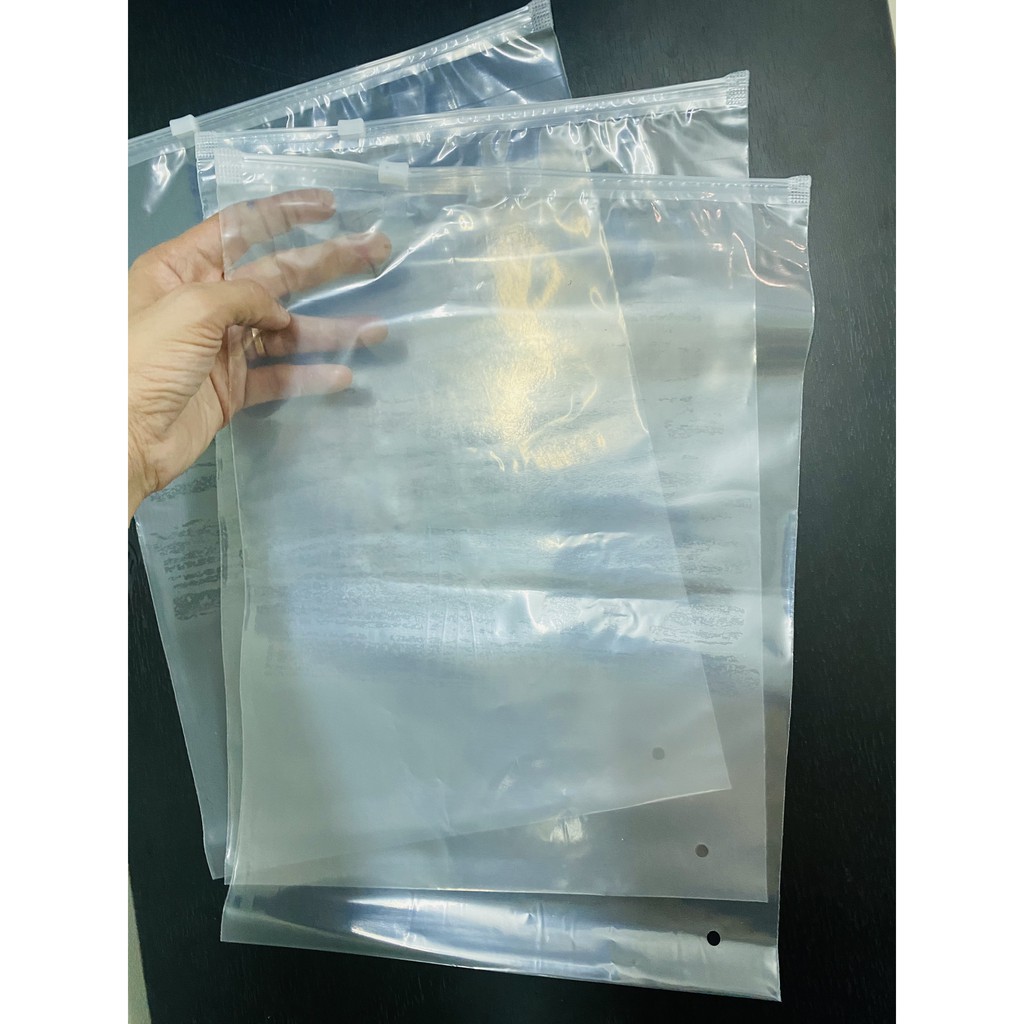 1kg TÚI ZIP KHÓA KÉO, ZIPLOCK, ZIPPER KHÓA KÉO TRẮNG TRONG CÓ LỖ KHÍ - BBĐG