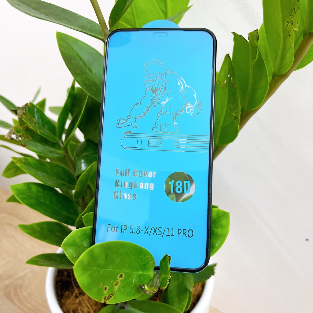 Kính cường lực kingkong 18D chống vỡ viền dành cho iphone