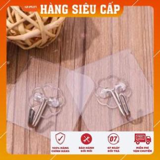 [Xả kho cắt lỗ - giá 1k FreeShip] Móc treo dán tường chịu lực siêu chắc, móc dính tường 1k