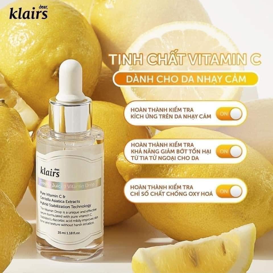 Tinh Chất Serum Vitamin C Klairs Freshly Juiced Dưỡng Sáng Trẻ Hóa Da 35ML ( HÀNG CÔNG TY ) GentsOfficialStore