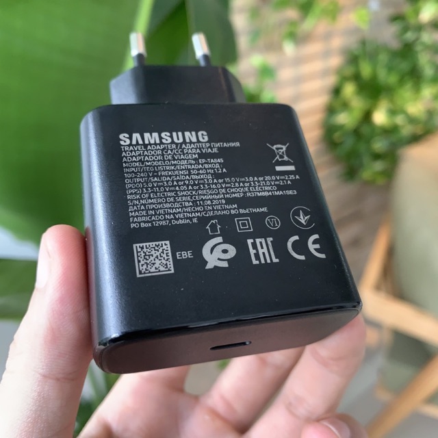 ✔Bóc máy ✔Cốc/Củ sạc siêu nhanh 45W Super Fast Charging 45W EP-TA845 Cho Note10/Note10Plus/S20/S20lus - Bảo Hành 1 Đổi 1