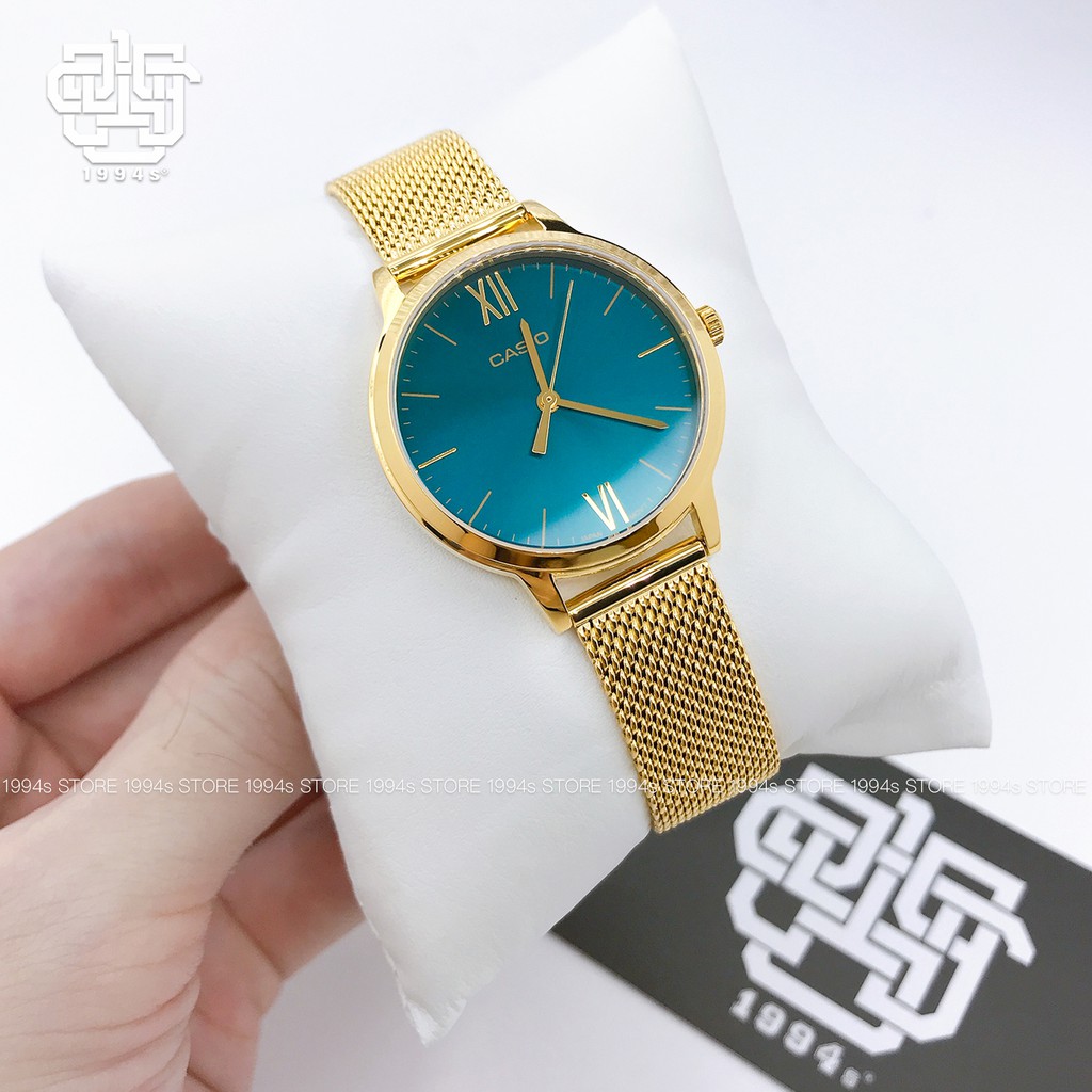 Đồng hồ nữ Casio LTP-E157 Series, dây thép không gỉ, chống nước 50m, size 32mm, hàng chính hãng