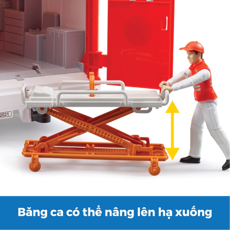 Đồ Chơi BRUDER Xe Cấp Cứu Mercedes Benz Và Nhân Viên Y Tế BRU02676