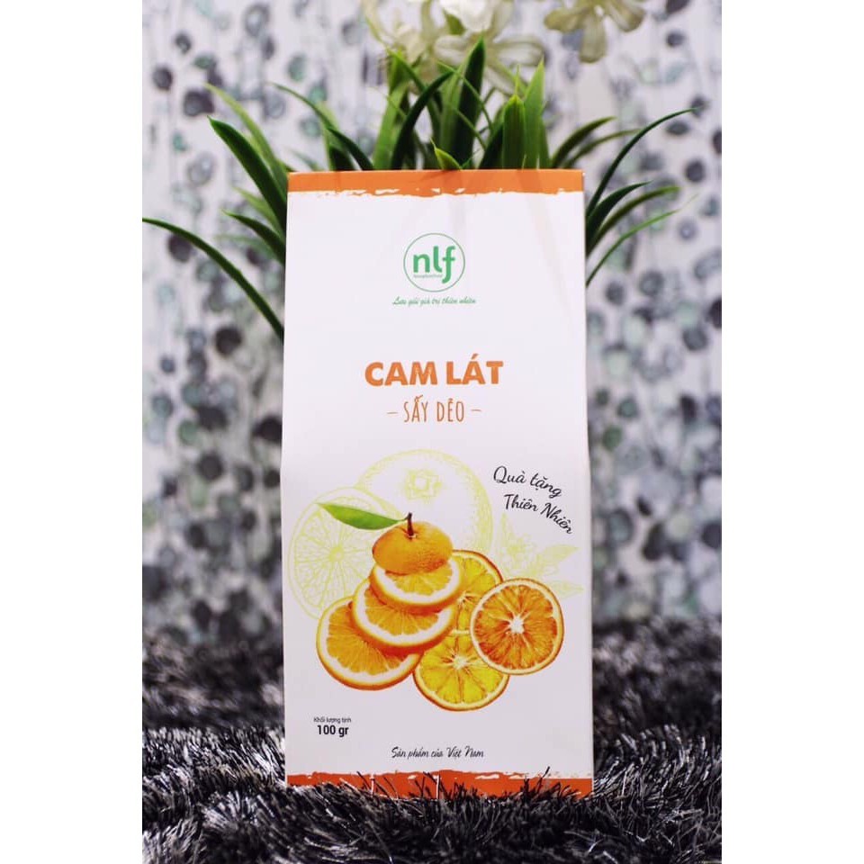 VỎ CAM LÁT ORGANIC SẤY DẺO 100GR-NÔNG LÂM FOOD