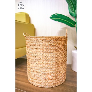 Giỏ đựng đồ giỏ quần áo đan tết thủ công màu sắc tự nhiên trang trí nội thất GB20M1