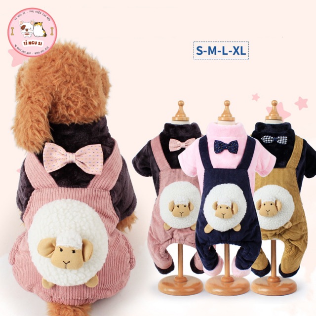 Bộ 4 chân hình con cừu cho thú cưng