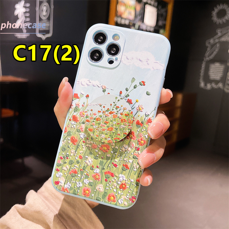 Case Samsung A32 A52 A72 A12 A02S A50 A10S J7 Prime A51 J2 Prime A10 A125 A30 A50S A30S A20 M40S M10 M10S A205 M02S A025 F02S A305 Grand Prime Plus VIVO Y51 Y31 Y72 Y12 Realme C15 C12 Lavender Straight Cube Soft Case Po psocket Case