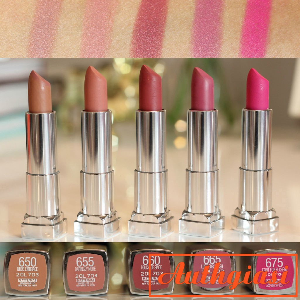Son thỏi Maybelline Creamy Matte Lipstick vừa lì vừa dưỡng | BigBuy360 - bigbuy360.vn