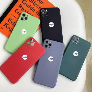 Ốp điện thoại bằng silicon màu trơn thích hợp cho Iphone X Xs Max Xr 11 12 13 Pro Max