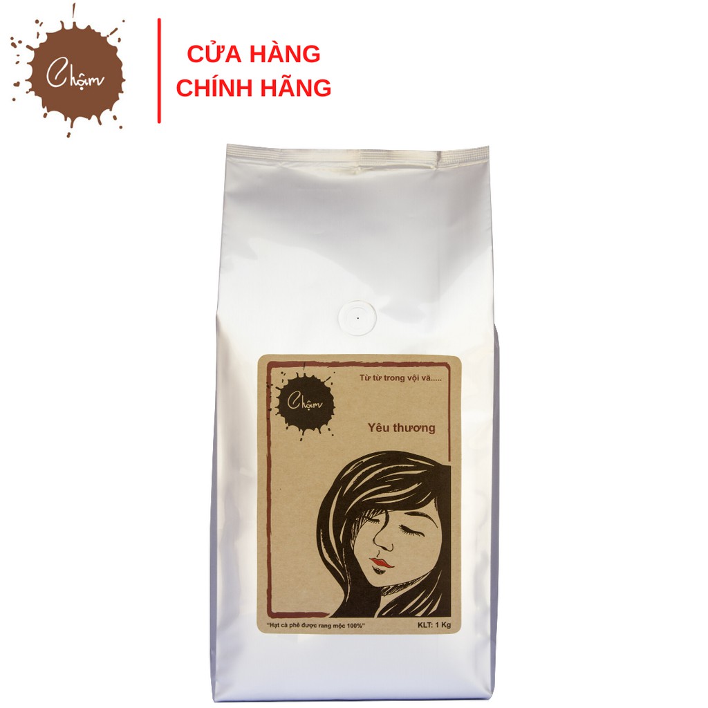 Combo 10kg cà phê BỘT nguyên chất rang mộc Chậm Coffee – Yêu Thương 1kg