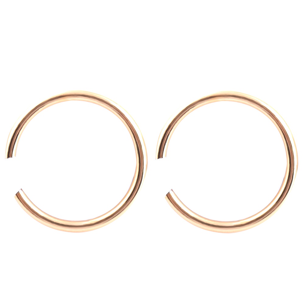 Set 40 Khuyên Mũi Hở Bằng Thép Không Gỉ Hình Chữ C Unisex