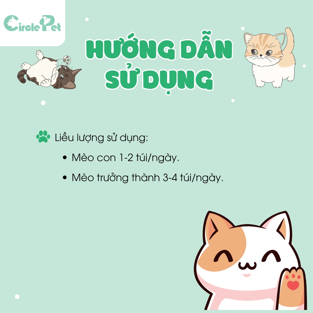 Pate Cho Mèo Joyneco Đủ Vị Bổ Sung Dinh Dưỡng Thành Phần Tự Nhiên Gói 60gr - Circle Pet