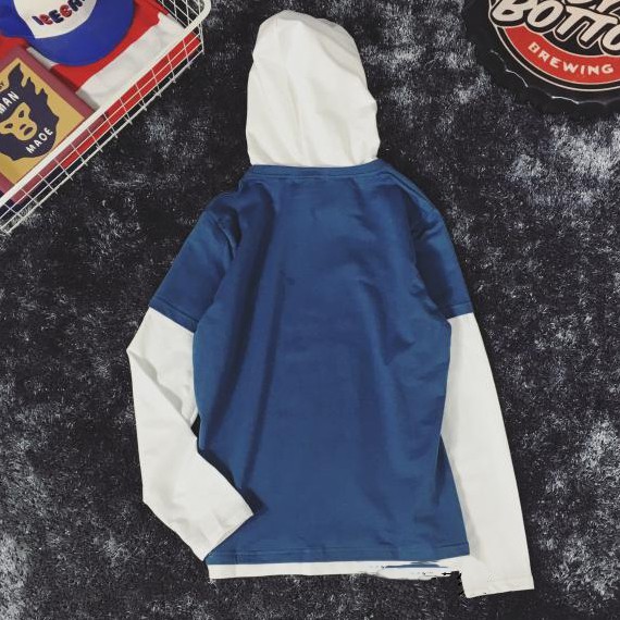 Áo khoác hoodie nam có mũ phối màu phong cách và sang trọng Hot bảng xếp hạng hàn quốc 2019