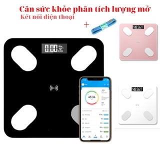 Cân điện tử sức khỏe SOKO Cân thông minh kết nối bluetooth điện thoại, phân tích lượng mỡ giao màu ngẫu nhiên