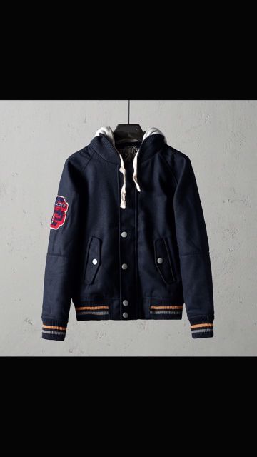 Áo dạ Superdy Unisex Laguage Baseball