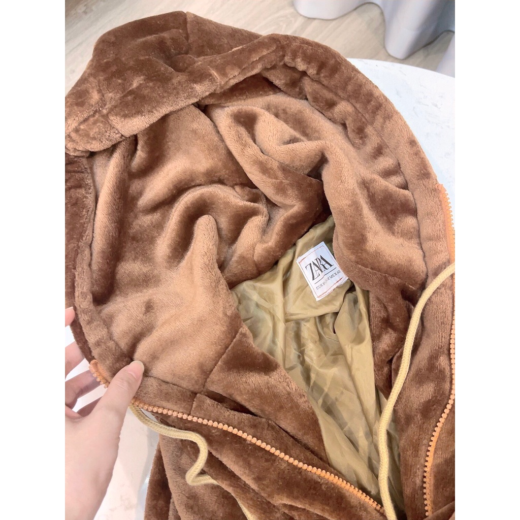 Áo Khoác Lông Siêu Dày Mềm Mịn Ấm Có Mũ Dây Rút Được Yêu Thích Nhất Năm 2021 | BigBuy360 - bigbuy360.vn