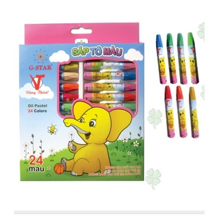 Sáp dầu con voi gstar 12/18/24/36 màu