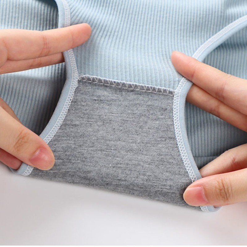 Quần lót cotton mềm Aoweinisi co giãn màu trơn chất lượng cao cho nữ