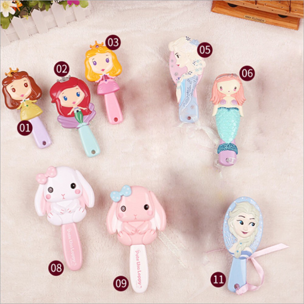 [Hàng mới về] Lược chải tóc mặt hình công chúa hoạt hình