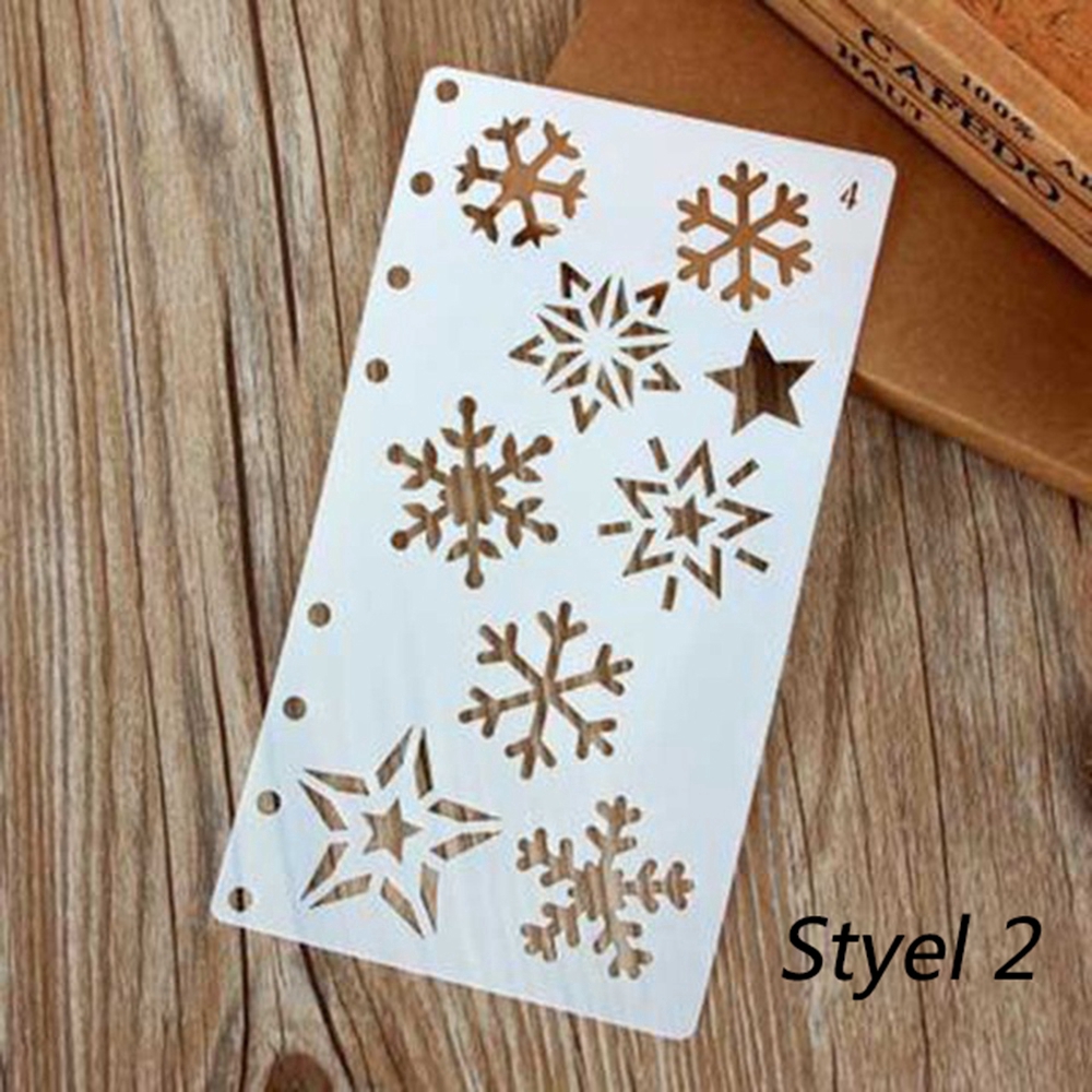 Khuôn vẽ bằng nhựa kích cỡ A6 cho trang trí nhật ký DIY