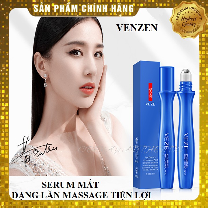 ( Set 10 Mặt Nạ )Tinh chất dưỡng mắt dạng lăn massage xóa quầng thâm, giảm nếp nhăn, làm sáng vùng mắt VENZEN chính hãng | BigBuy360 - bigbuy360.vn