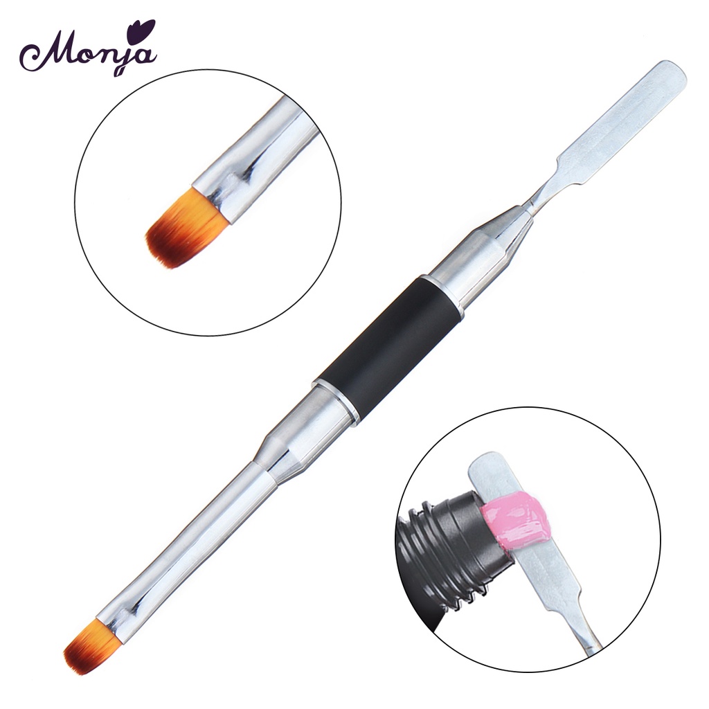 MONJA Sản phẩm làm đẹp móng tay gồm gel UV / dung dịch tẩy móng / móng tay giả + phụ kiện gắn