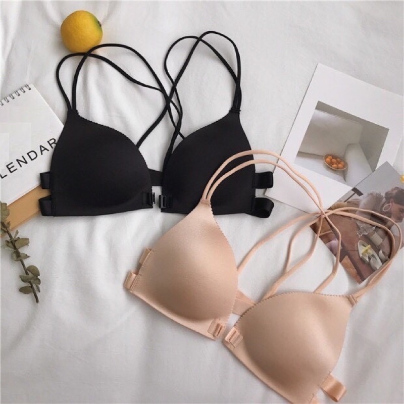 ÁO BRA 2 DÂY MẢNH CÀI TRƯỚC 810