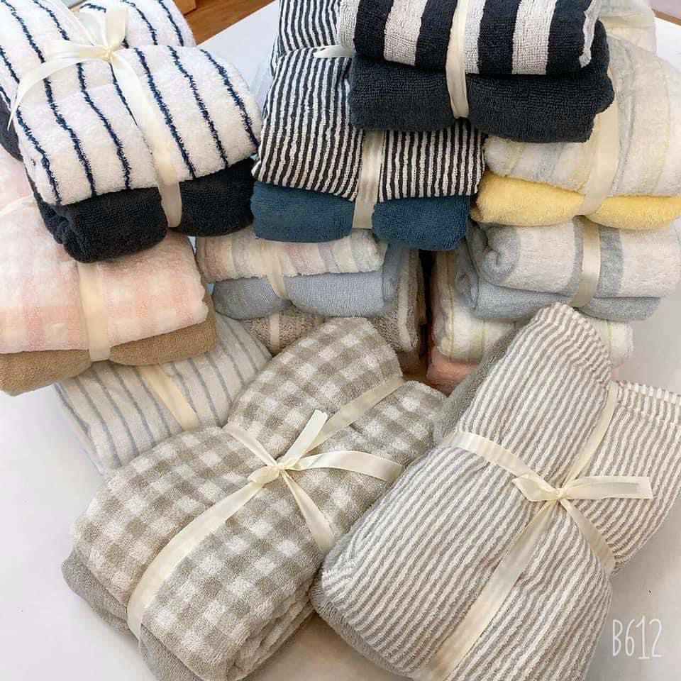Set khăn tắm Muji xuất Nhật