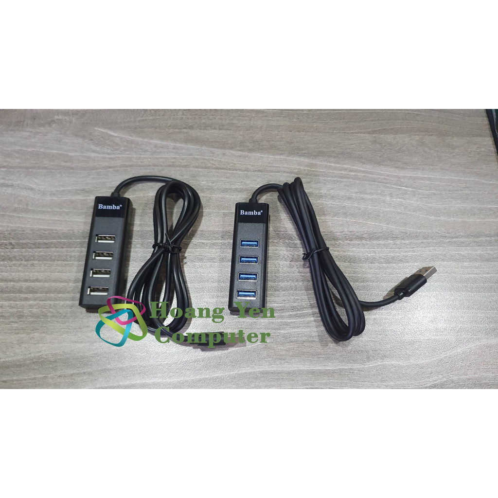 Hub USB 4 Cổng Bamba B1 2.0, Bamba B3 30 chính hãng - BH 12 Tháng - Hoàng Yến Computer