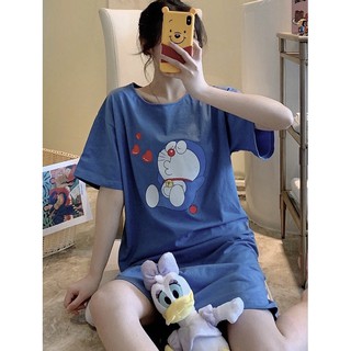 Váy Đầm Xanh Doremon Doraemon Hình Mon Chu Mỏ Dễ Thương