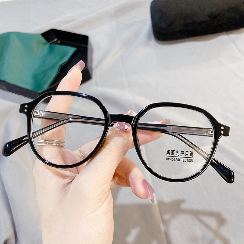 Mắt Kính Gọng Tròn Chống Ánh Sáng Xanh Thời Trang Cho Nam Nữjz8039