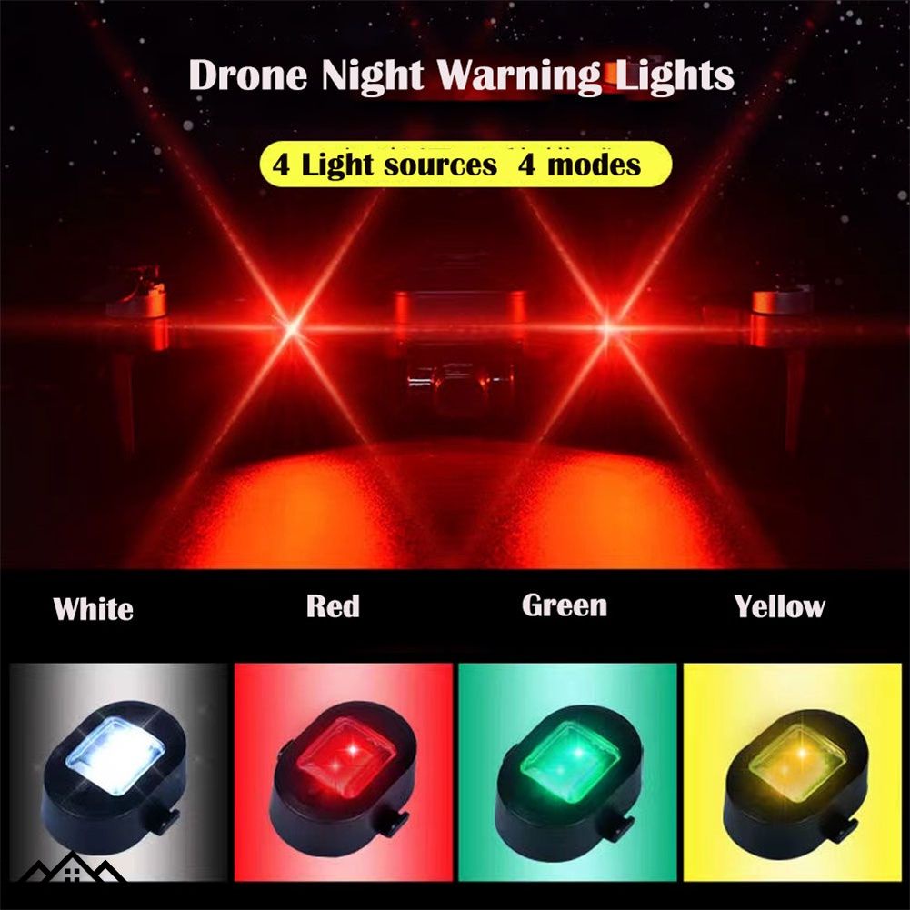 Wiringless hút Magnetic cảnh báo ánh sáng bay không người lái thí điểm ánh sáng bốn/bảy màu đèn flash Đèn Xe Máy Chống-phía sau đuôi đèn với USB sạc cáp GIỚI THIỆU