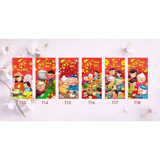 Bộ 6 bao lì xì Tết sum vầy