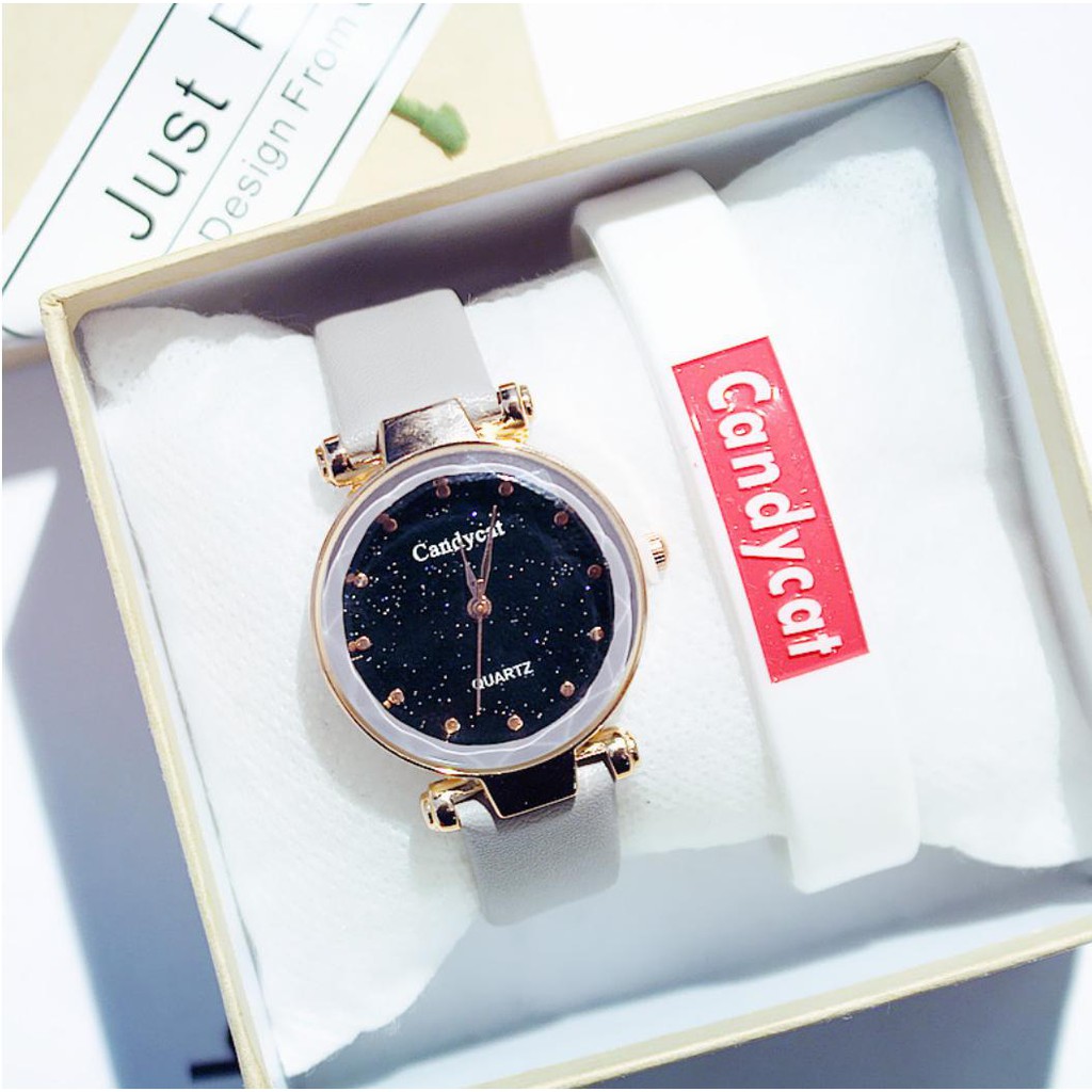 [QUÁ HOT] ĐỒNG HỒ NỮ DÂY DA CANDY CAT RETRO C11 MẶT 3D PHONG CÁCH HÀN QUỐC | BigBuy360 - bigbuy360.vn