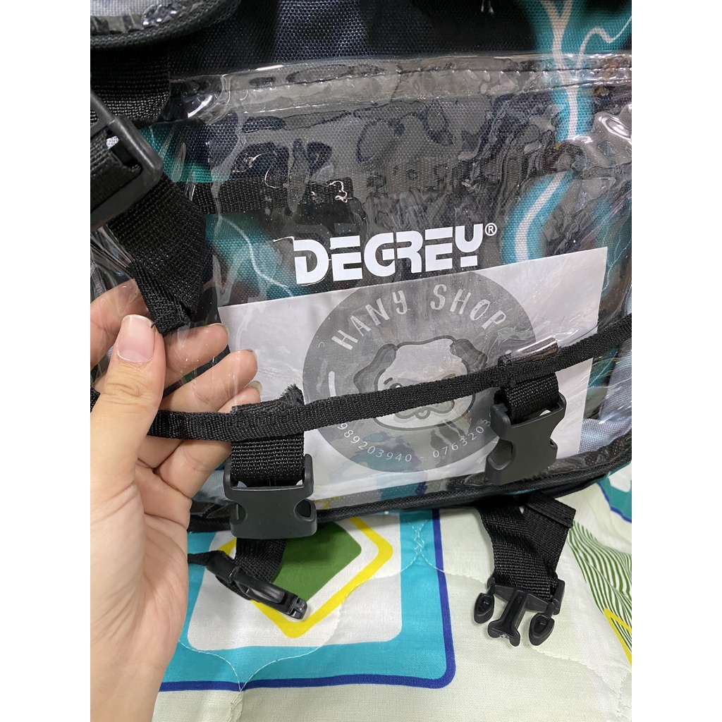 Balo học sinh, cặp đi học Degrey Sấm Sét Xanh tặng kèm tag và giấy thơm Thời trang unisex HCM BL14