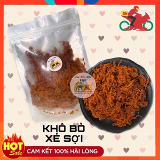 Bò khô sợi 🔥 giá tốt nhất 🔥 khô bò sợi có màu đỏ, cay vừa, đậm vị nhà làm - túi 500gr