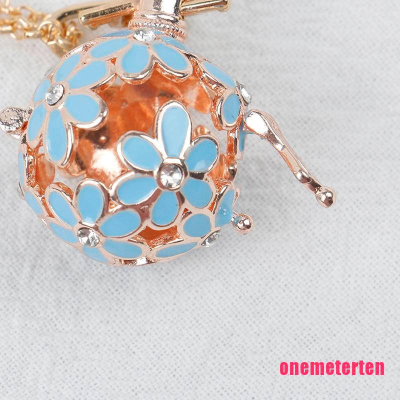 Open Cage Locket Neckalce Daisy Flower Essential Oil Aroma Diffuser Neckl