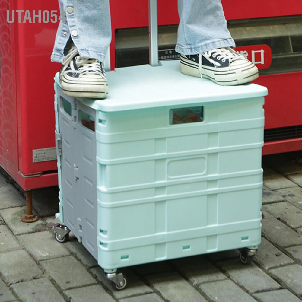 Xe đẩy tiện ích có thể gập lại có tay cầm và bánh đa năng