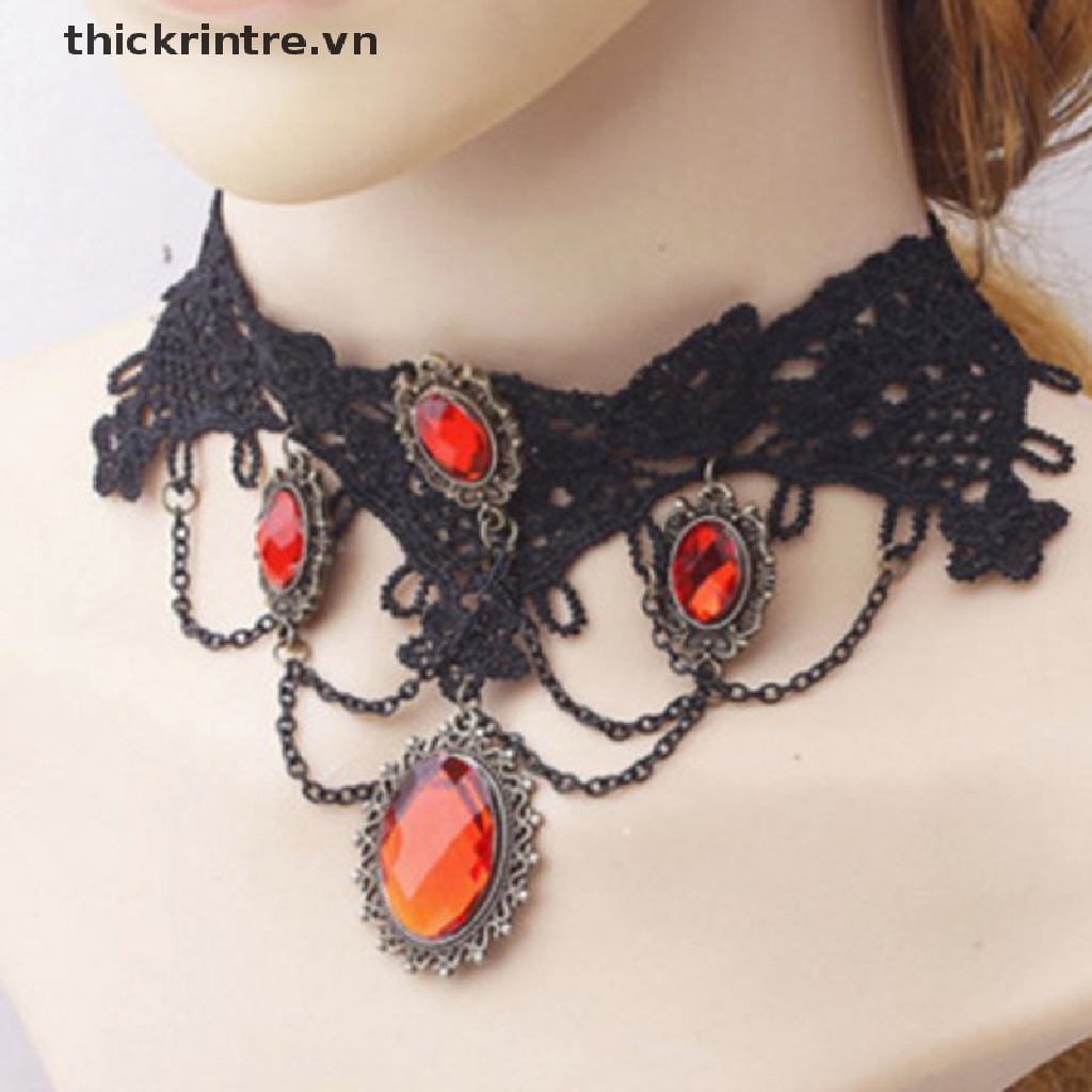 Vòng cổ choker phong cách gothic quyến rũ thời trang