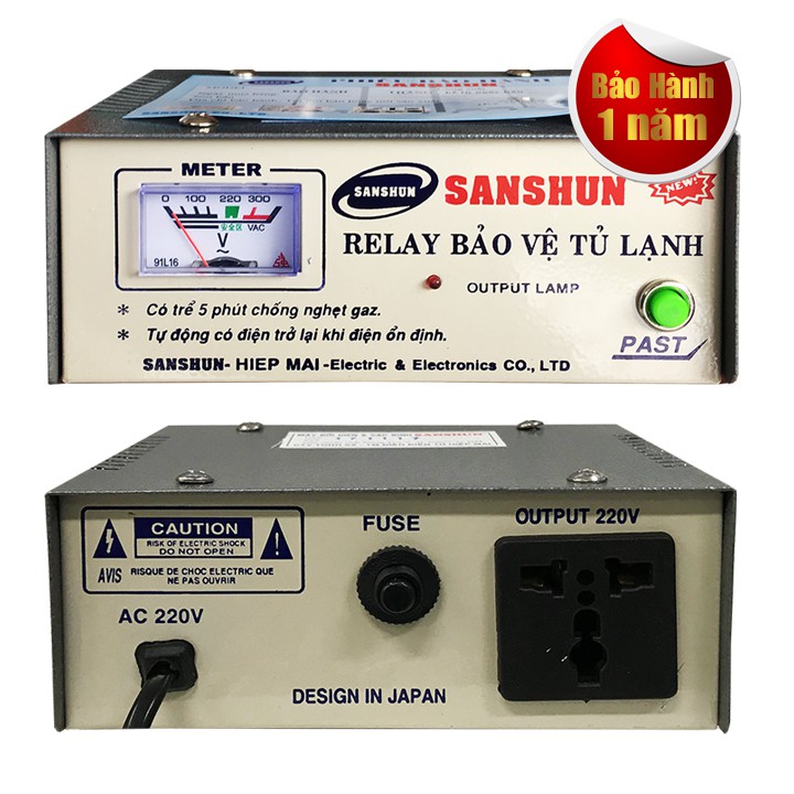 [Hàng có sẵn] Relay, Ổn áp bảo vệ tủ lạnh cao cấp SANSHUN 20A - Ngắt mở tự động