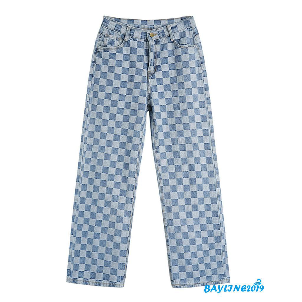Quần Jeans Dài Ống Rộng Thời Trang Dành Cho Nữ