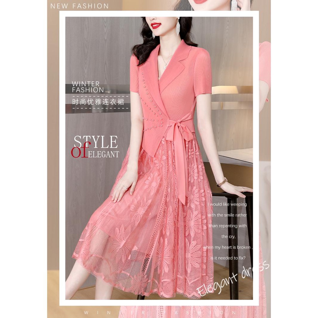 Đầm Ren Cao Cấp Phong Cách Phương Tây Thời Trang Mùa HèDành Cho Nữ