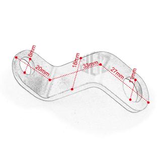 Universal Motorcycle Rearview Mirror Mount Extender Bracket Holder Clamp Bar Levers Customize logo