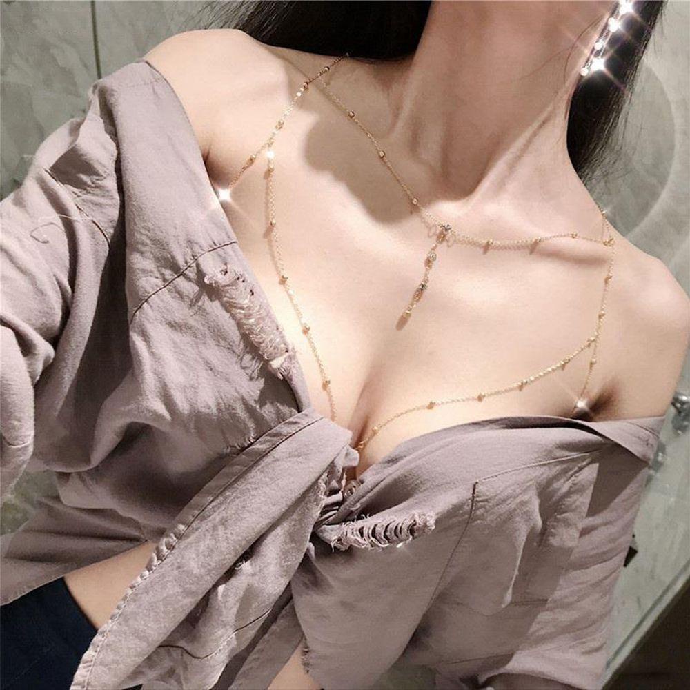 Dây Xích Đeo Cơ Thể Bằng Kim Loại Đơn Giản Có Thể Điều Chỉnh Trang Trí Tiệc|Trang Sức Body