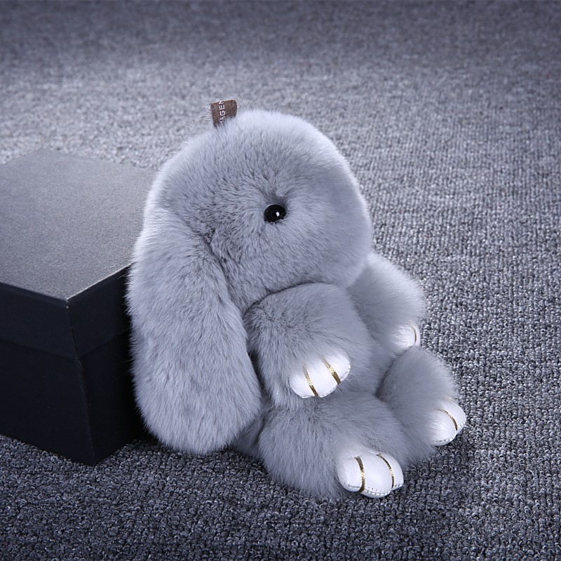 Móc Khóa Thỏ Nhồi Bông Dễ Thương Đáng Yêu